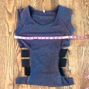 COCO LOVE grey top with black straps